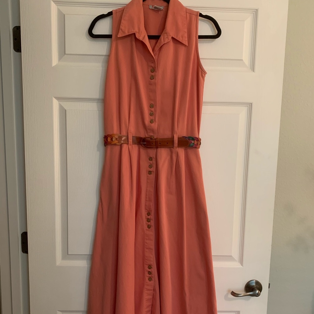 Button up shirt dress